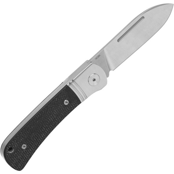 QSP Knife Hedgehog Slip Joint Black Micarta Folding 14C28N Pocket Knife 142SPA Hot on Sale - Image 4