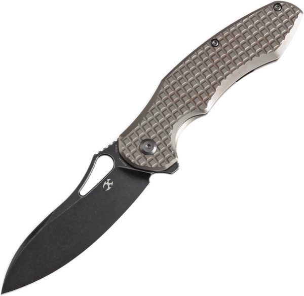 Kansept Knives Echis Framelock Bronze Frag Titanium Folding S35VN Pocket Knife 1071A6 Cheap