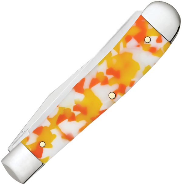 Case Cutlery Trapper Candy Corn Kirinite Folding Stainless Pocket Knife 53750 For Cheap - Image 2