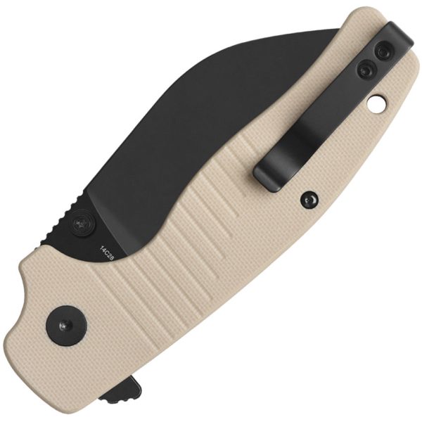 QSP Knife Chefmaster Linerlock Ivory White G10 Folding 14C28N Pocket Knife 163B2 Online Hot Sale - Image 2