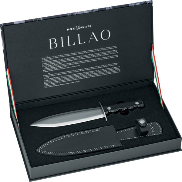 FOX Billao Buffalo Horn Bohler N690 Stainless Fixed Blade Knife w  Sheath 654CR For Sale - Image 4