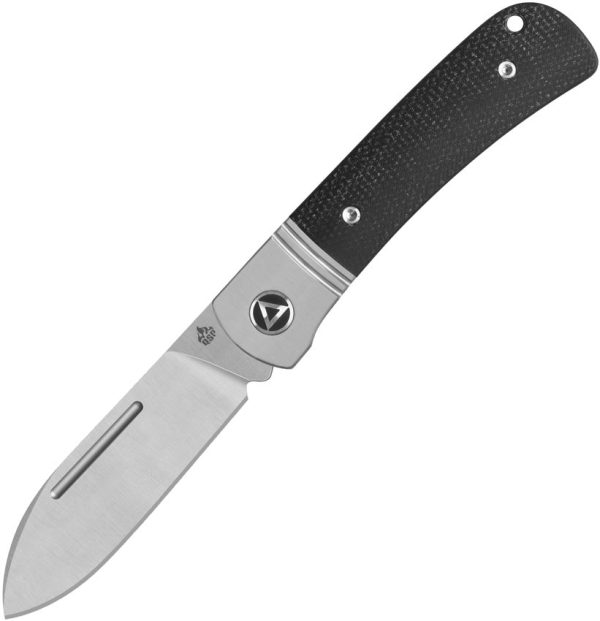 QSP Knife Hedgehog Slip Joint Black Micarta Folding 14C28N Pocket Knife 142SPA Hot on Sale