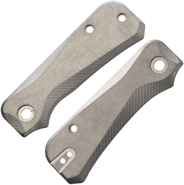 Flytanium Civivi Baby Banter Grey Titanium Knife Handle Scales 1227S Online Hot Sale