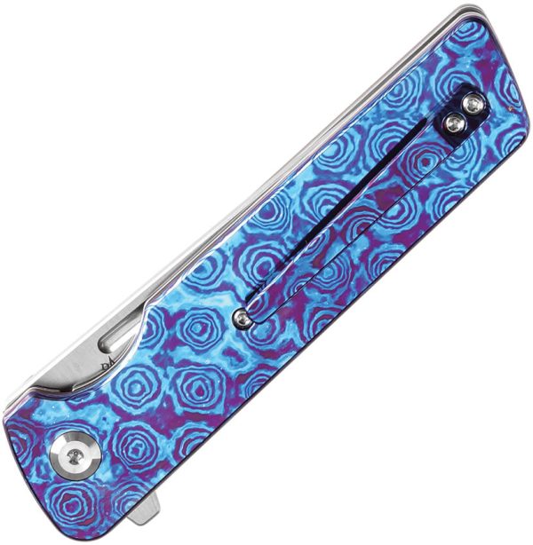 Kansept Knives Anomaly Linerlock Timascus Folding S35VN Tanto Pocket Knife 2038T7 For Cheap - Image 2