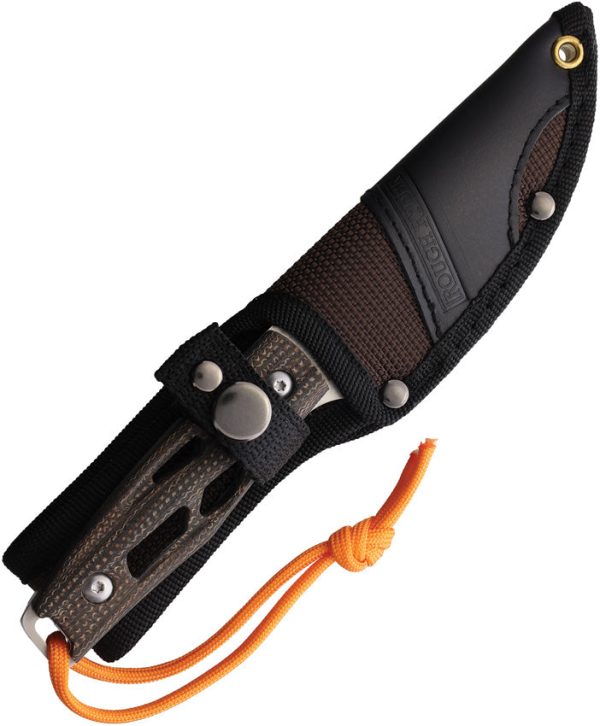 Rough Ryder Brown Linen Micarta Stainless Steel Fixed Blade Knife 2601 Online Sale - Image 3