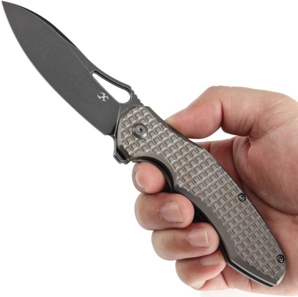 Kansept Knives Echis Framelock Bronze Frag Titanium Folding S35VN Pocket Knife 1071A6 Cheap - Image 4