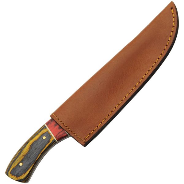 Rite Edge Hunter Amber Pakkawood Stainless Steel Fixed Blade Knife 203449AM Online Sale - Image 2