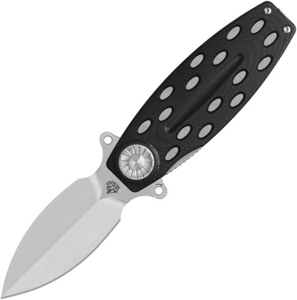 QSP Knife Beetle Linerlock Black G10 Folding 14C28N Spear Pt Pocket Knife 162A Hot on Sale