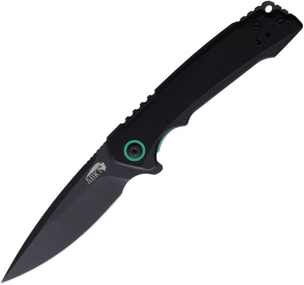 ABKT TAC AB Elite Linerlock Black G10 Folding D2 Steel Pocket Knife 1045BG Online now