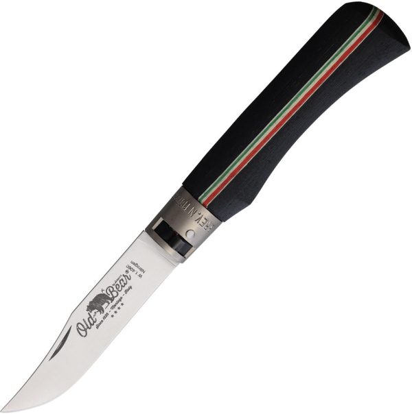 Old Bear Large Locking Ring Classical Folding Stainless Pocket Knife 930721MTK For Sale