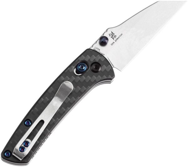 Kansept Knives Little Main Street Crossbar Lock Twill Carbon Fiber Folding 154CM Knife T2015V4 Online Hot Sale - Image 2