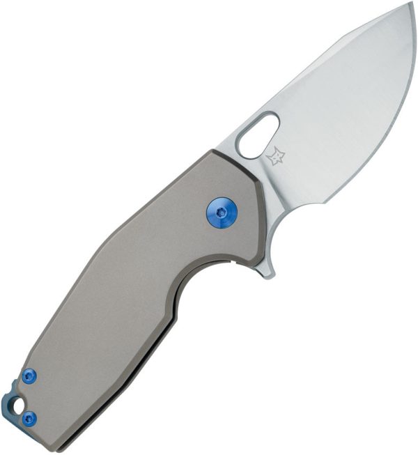 Fox Suru Framelock Left Hand Gray Titanium Folding Bohler M390 Knife 526SXTIBL Discount