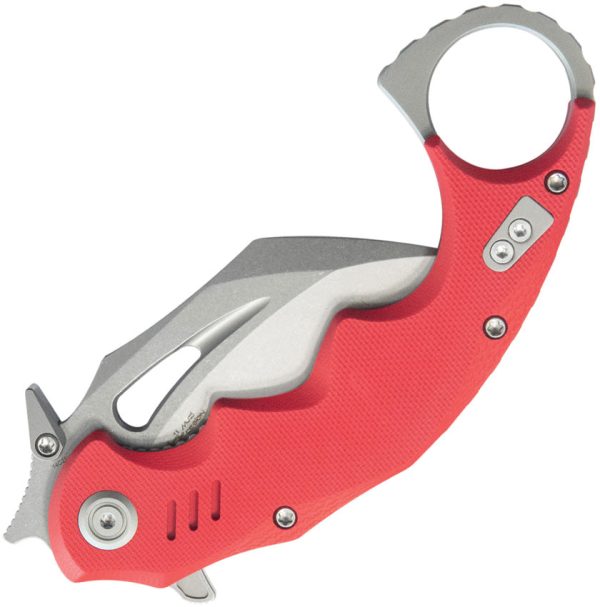 Kubey Mini Wrath Karambit Linerlock Red G10 Folding 14C28N Pocket Knife 262D Fashion - Image 2