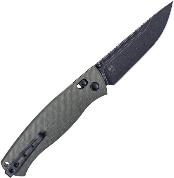 Real Steel Pathfinder FFG Green G10 Folding 14C28N Drop Point Pocket Knife 7851GB Supply - Image 3