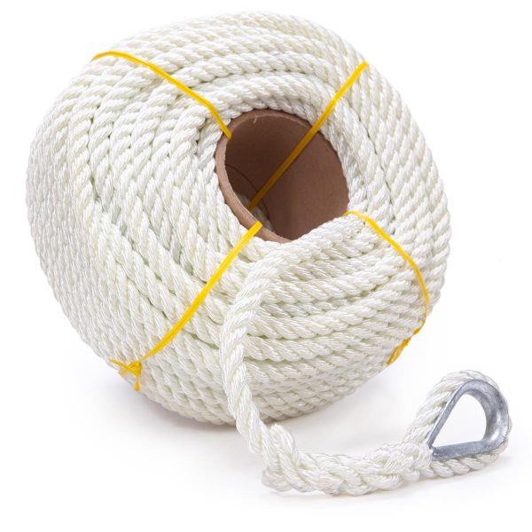 3-Strand Anchor Line - 3 8  x 100  (Galvanized Steel Thimble) Sale - Image 2