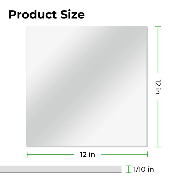 1 10  See-through Mirror Acrylic Sheet Plexiglass (3pcs) Online Sale - Image 3