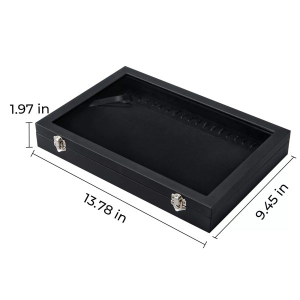 Velvet Necklace Organizer with Tray (20 Hooks) on Sale - Image 3