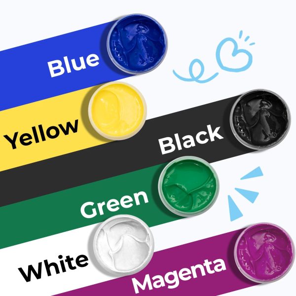 Acrylic Screen Printing Ink Set (6 Colors) Online - Image 3