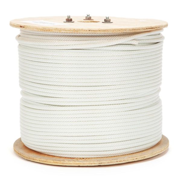 1 4  Wire Core Solid Braid Polyester White Sale