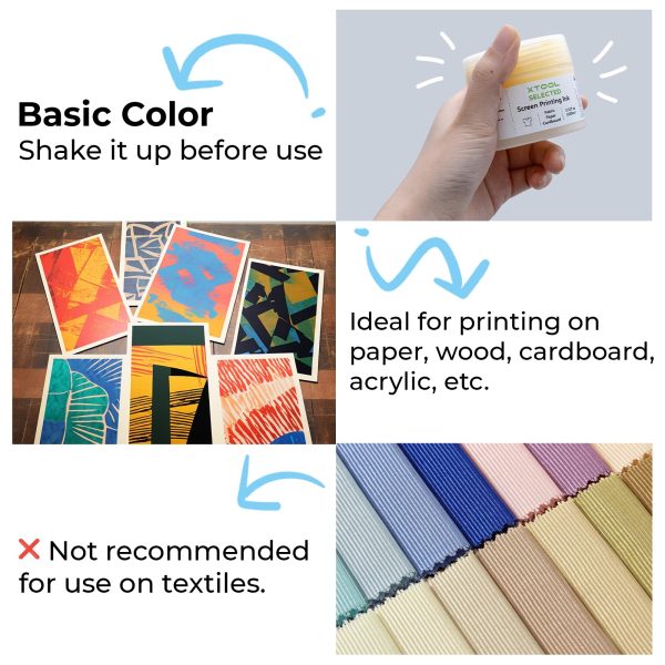 Acrylic Screen Printing Ink Set (6 Colors) Online - Image 4